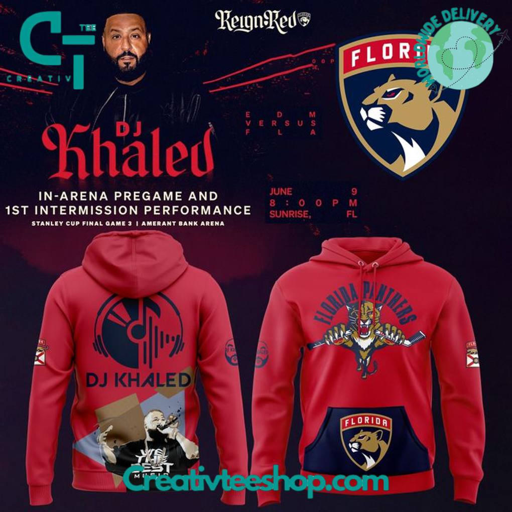 Florida Panthers x DJ KHALED Special Red Hoodie
