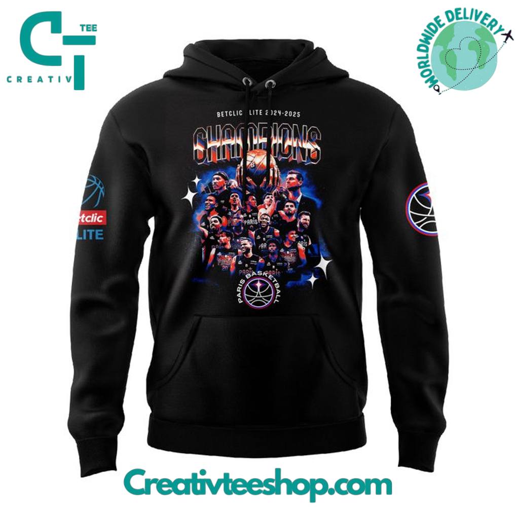 Paris Basketball 2025 Champions de France Special Hoodie
