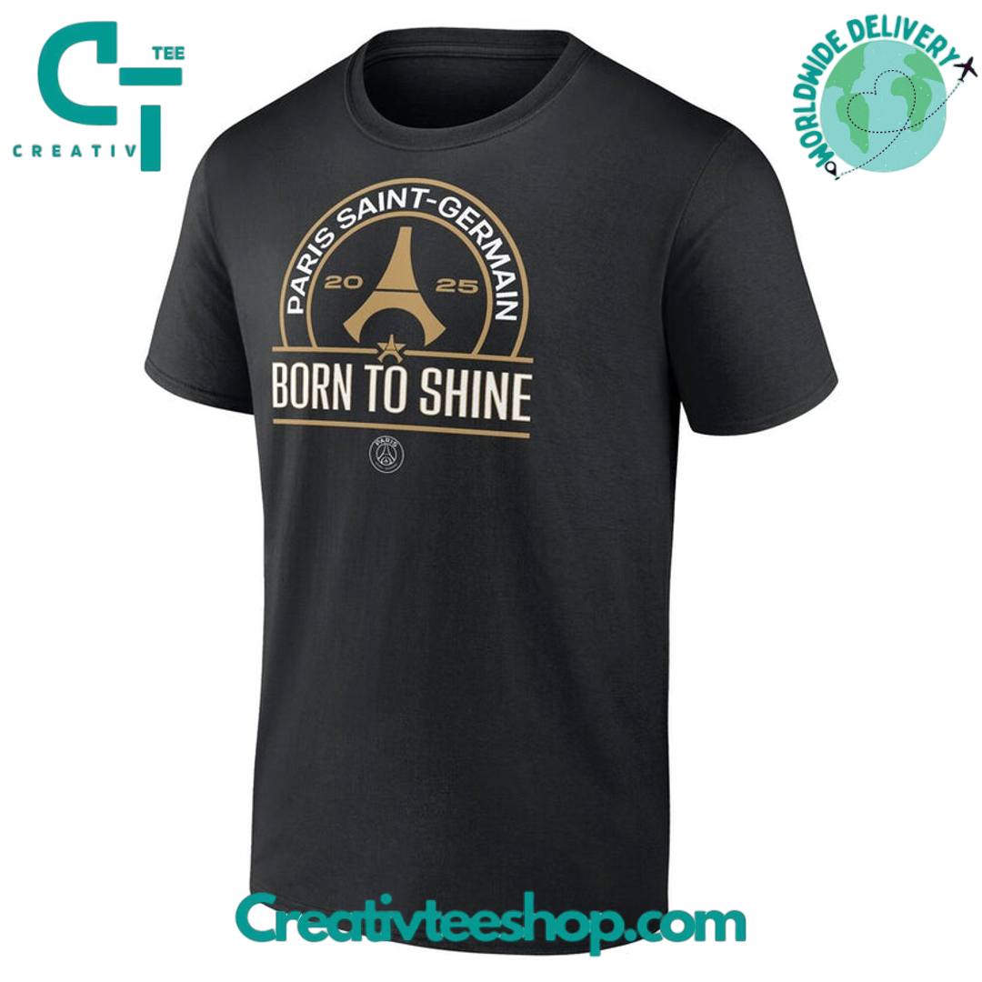 Paris Saint Germain ‘Born To Shine’ UCL Champions Special Black Tee