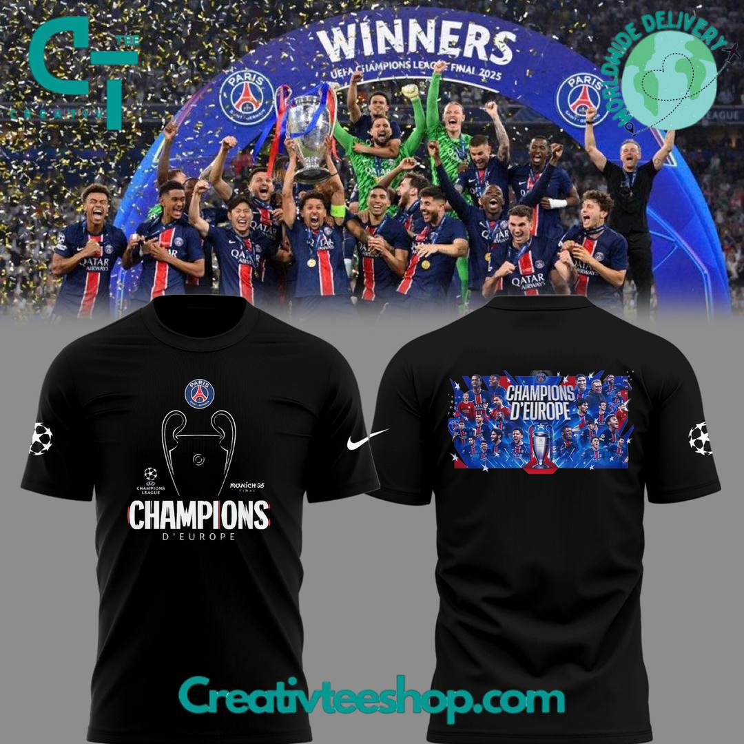 Paris Saint Germain Champions D’Europe 2025 Limited Edition Shirt