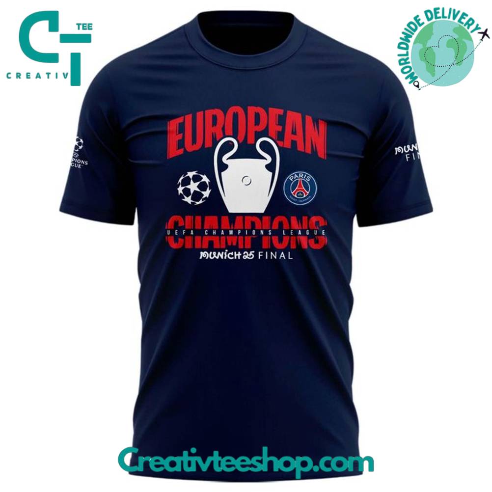 Paris Saint Germain Champions of Europe 2025 Shirt – Limited Edition