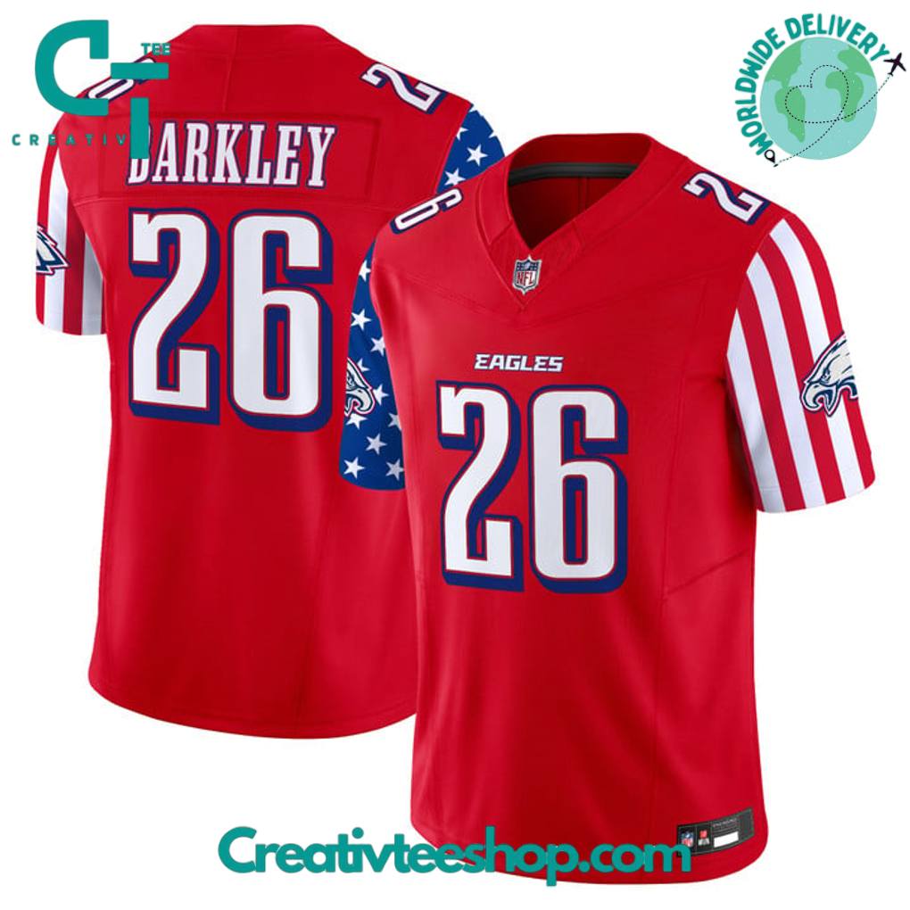 Philadelphia Eagles 2025 Independence Day Custom Football Jersey