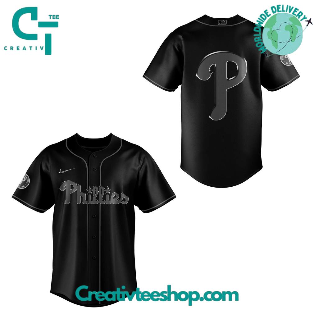 Philadelphia Phillies “Back to Black” Special Baseball Jersey