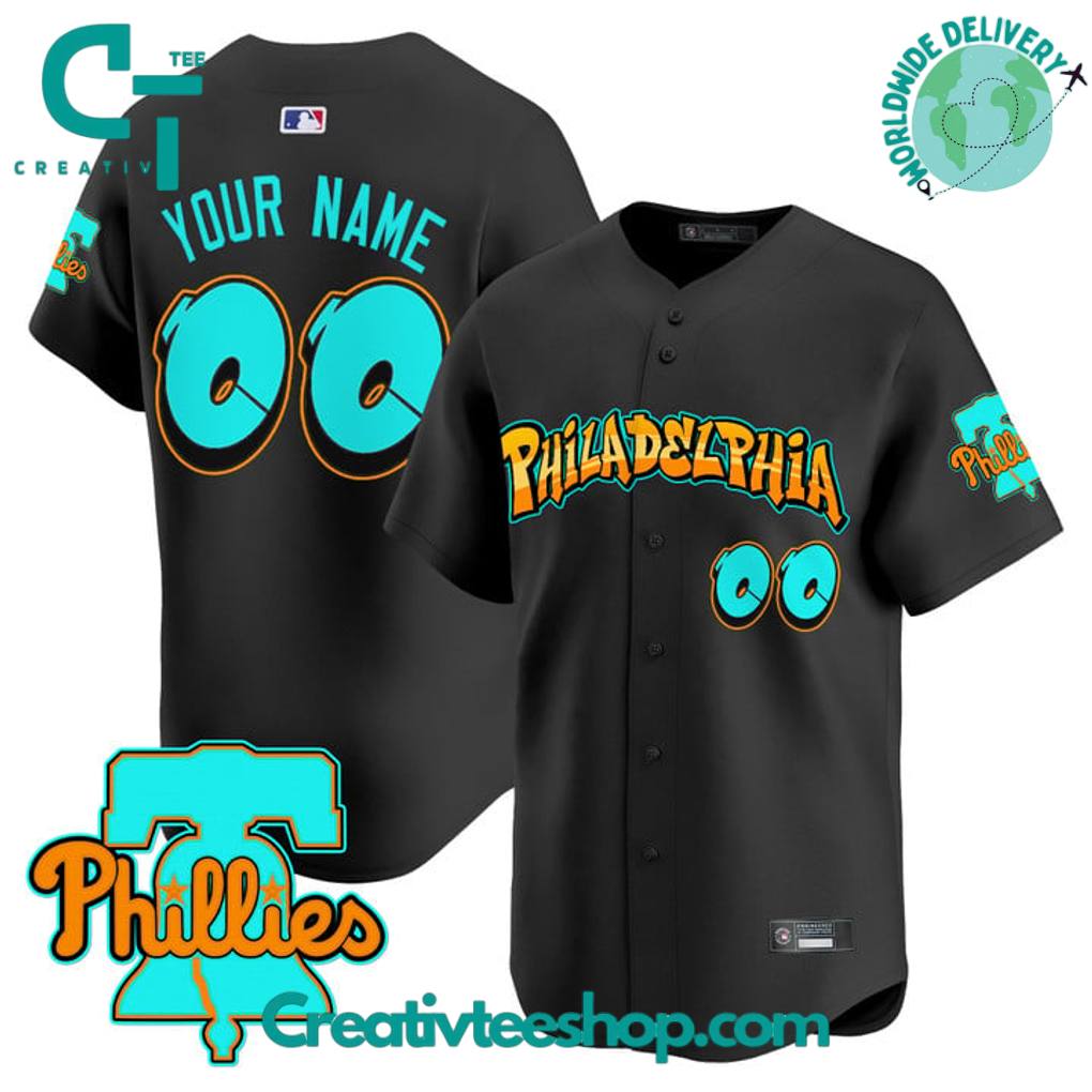 Philadelphia Phillies Graffiti Broad Street Edition Special Baseball Jersey