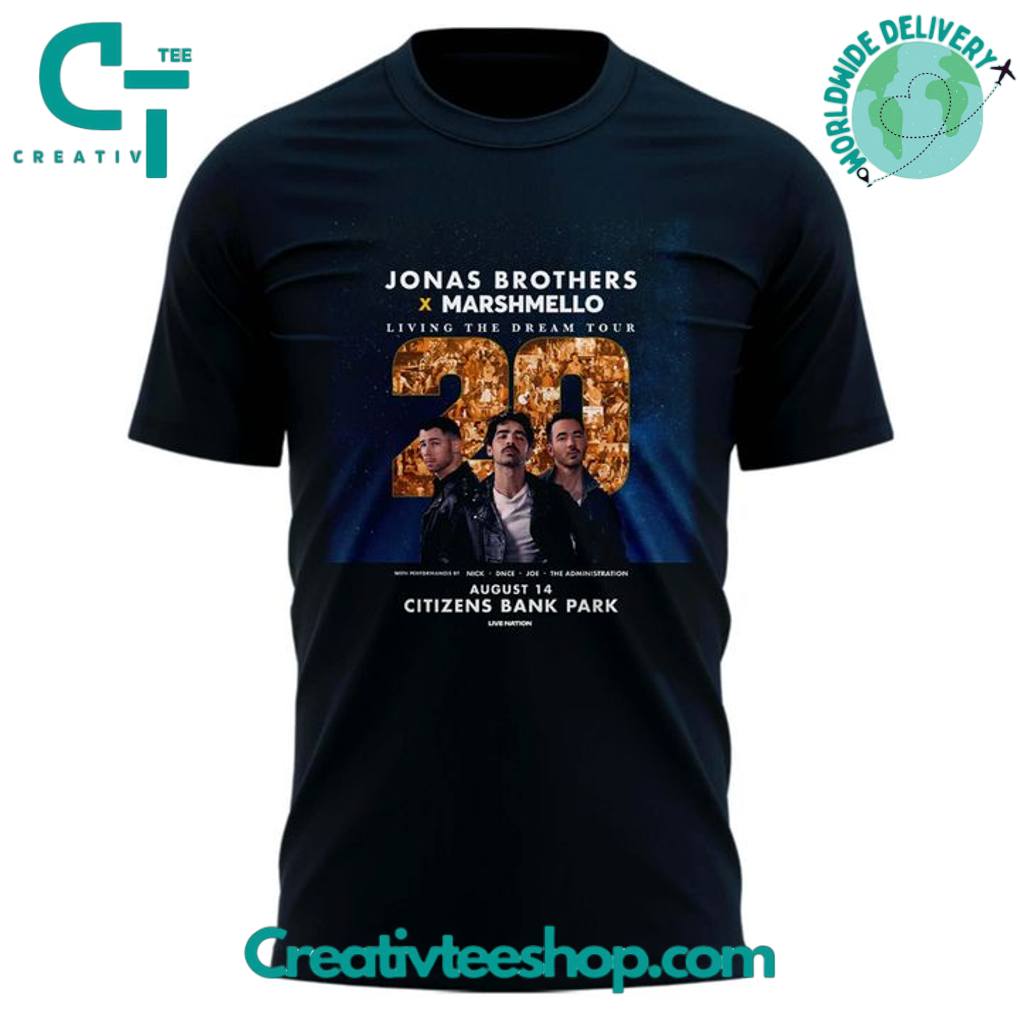 Philadelphia Phillies x Jonas Brothers “JONAS20 Living The Dream Tour” Special Tee