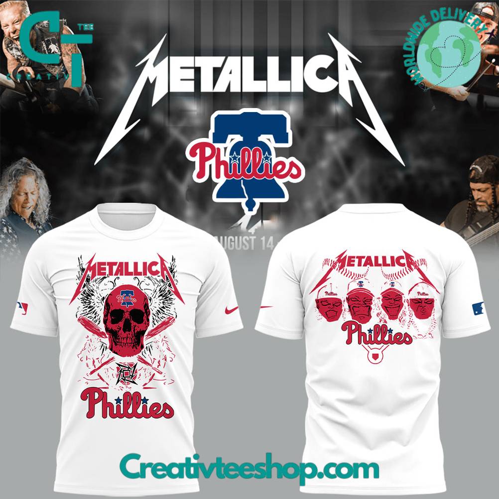 Philadelphia Phillies x Metallica M72 World Tour Special Tee