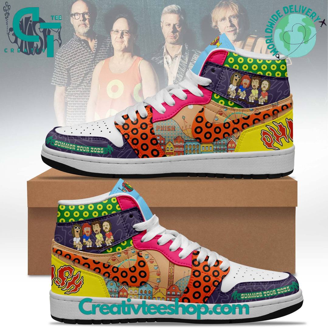 Phish Band Summer Tour 2025 Limited Edition Air Jordan 1 Sneaker