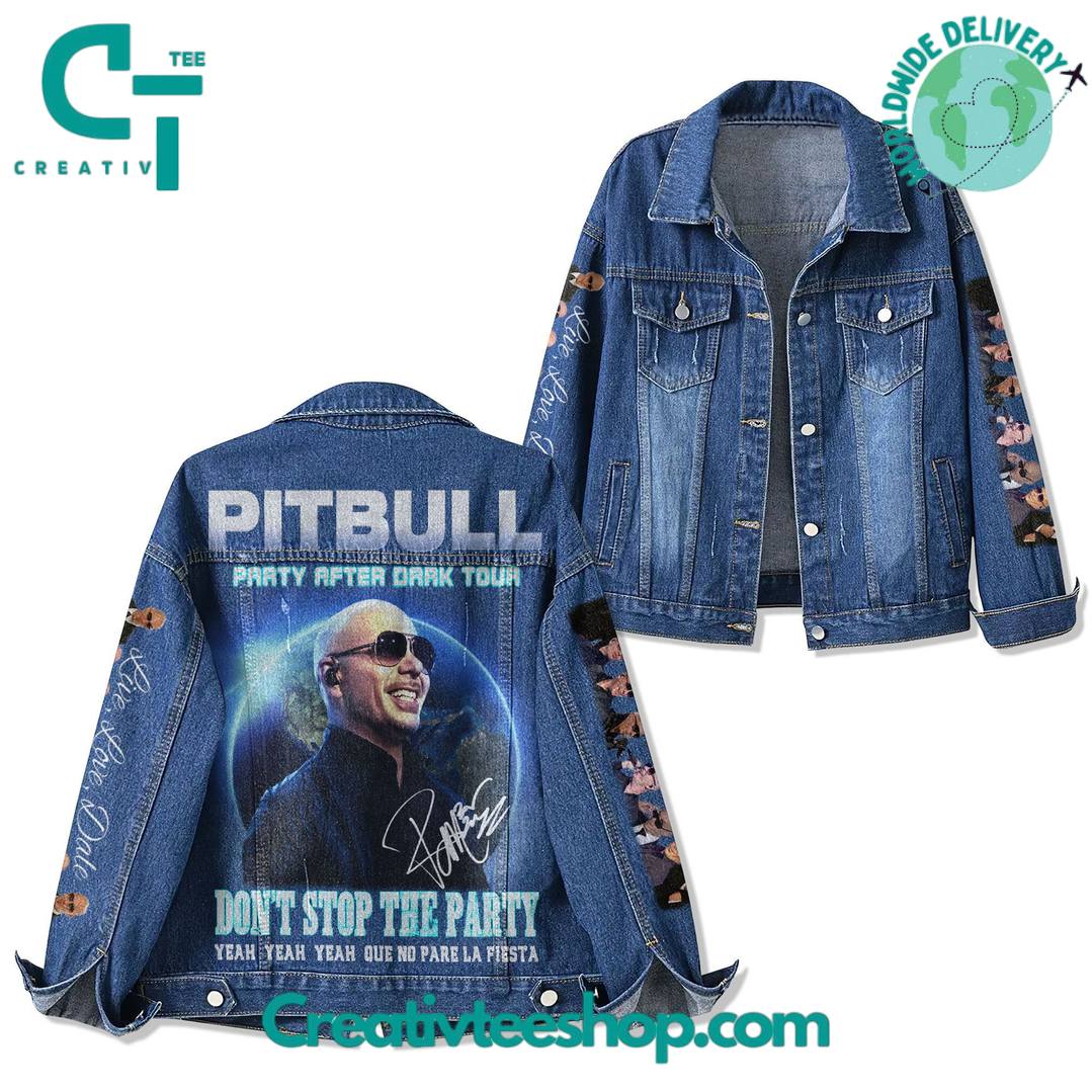 Pitbull Party After Dark Tour Special Denim Jacket