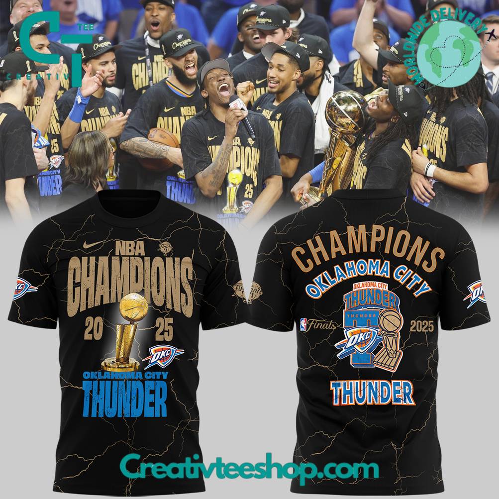 Oklahoma City Thunder NBA Champions Special Shirt
