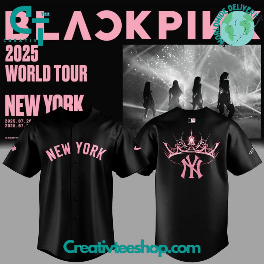 New York Yankees x Blackpink World Tour 2025 Special Baseball Jersey