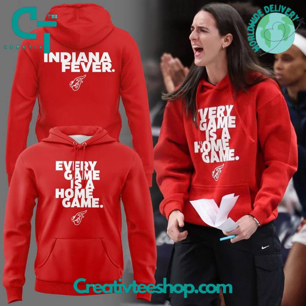 Indiana Fever Caitlin Clark “Every Game is a Home Game” Special Red Hoodie