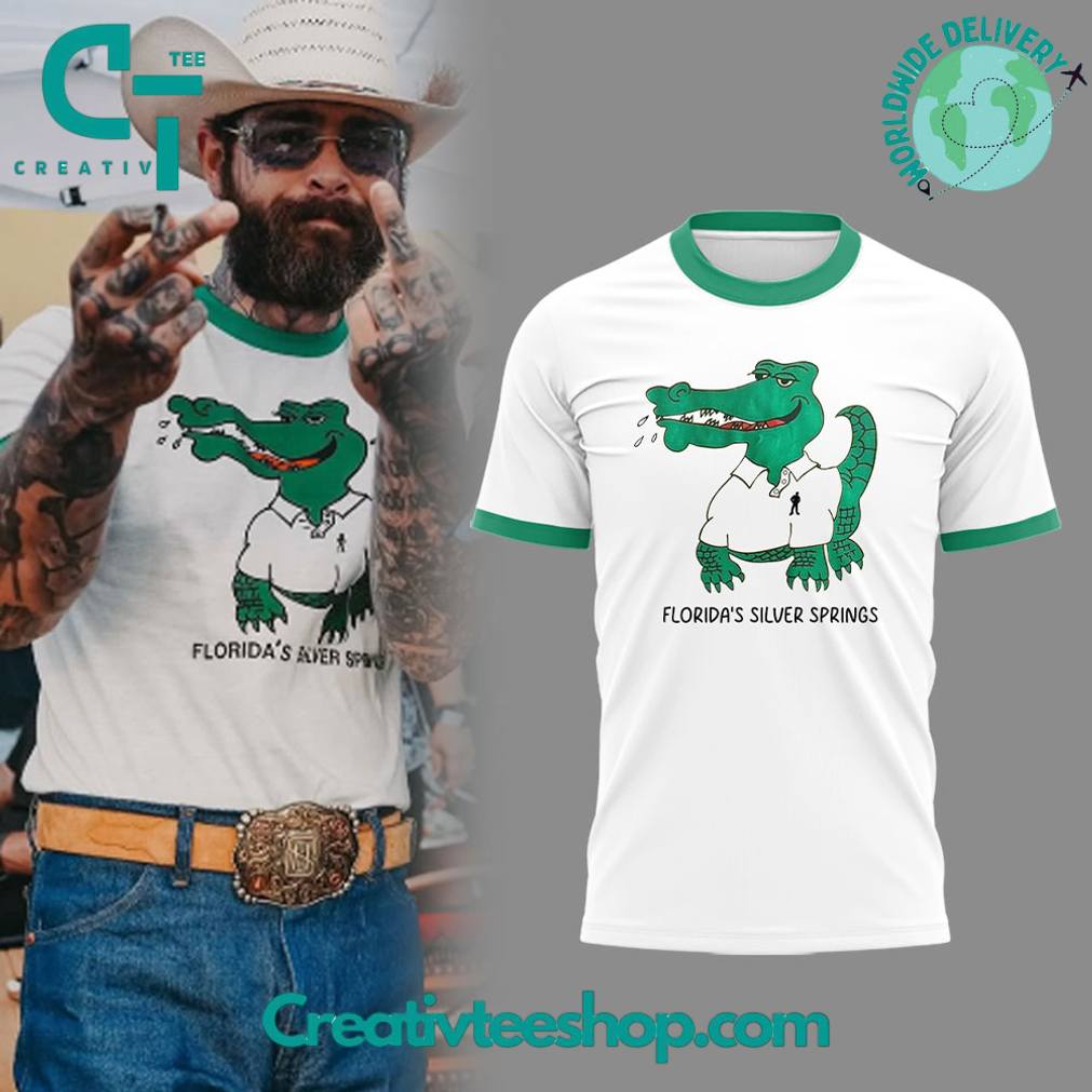 Post Malone Merch Tour 2025 “Florida’s Silver Springs” Shirt