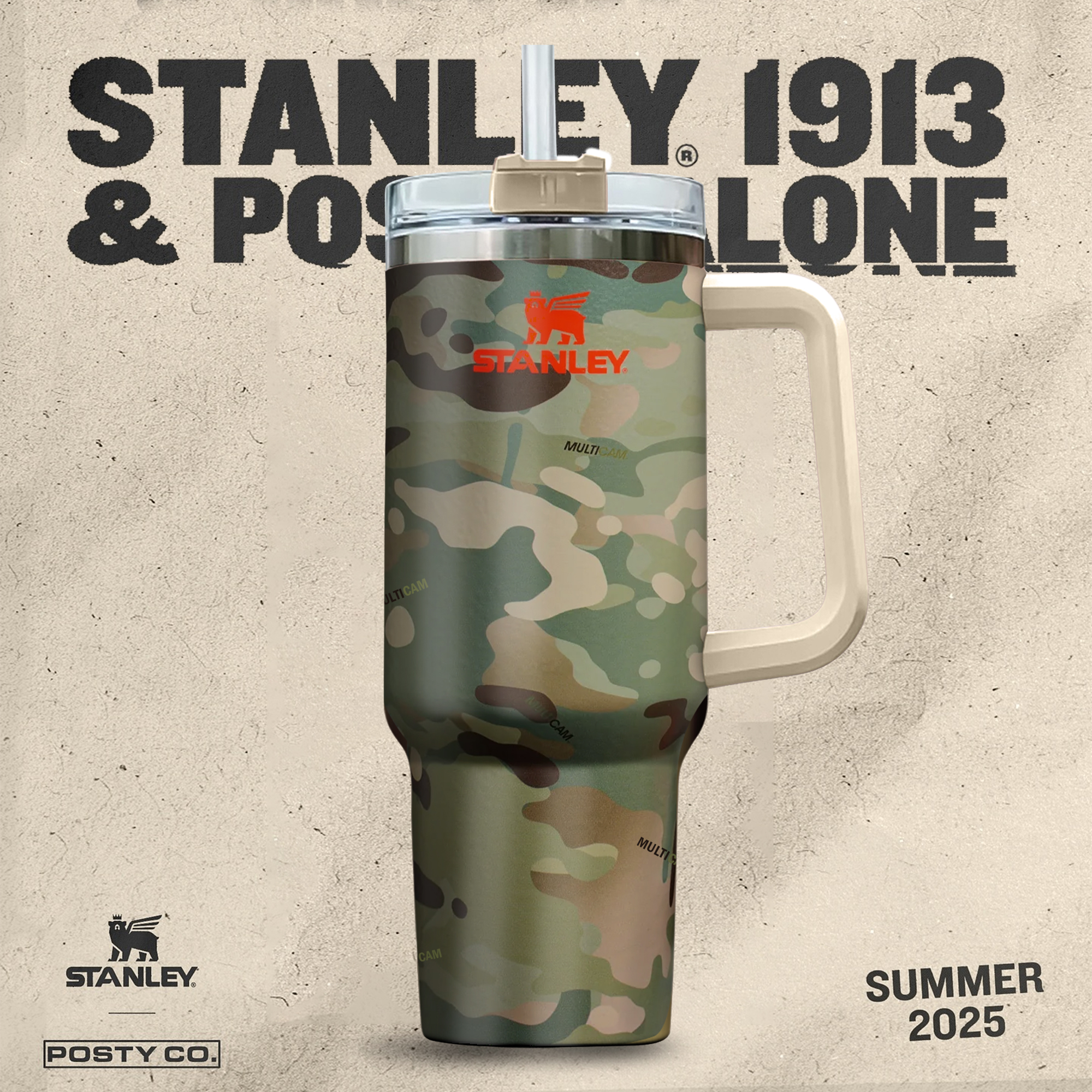Post Malone Cowboy-themed x Stanley Tumbler – Limited Edition