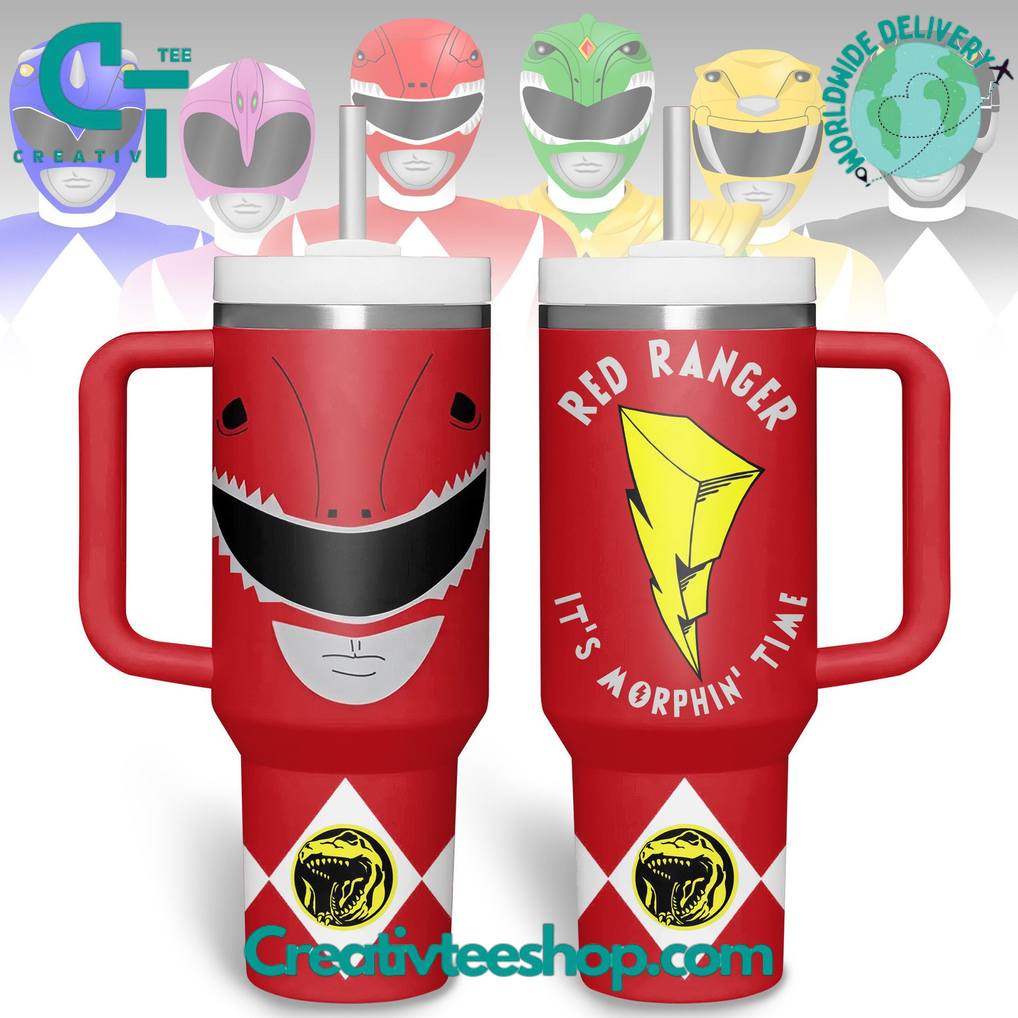 Power Rangers “It’s Morphin Time” Special Tumbler 40oz with Handle