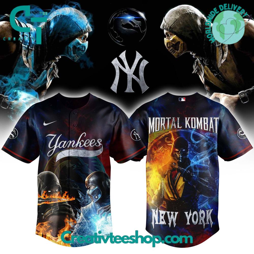 New York Yankees x Mortal Kombat Night Limited Edition Baseball Jersey