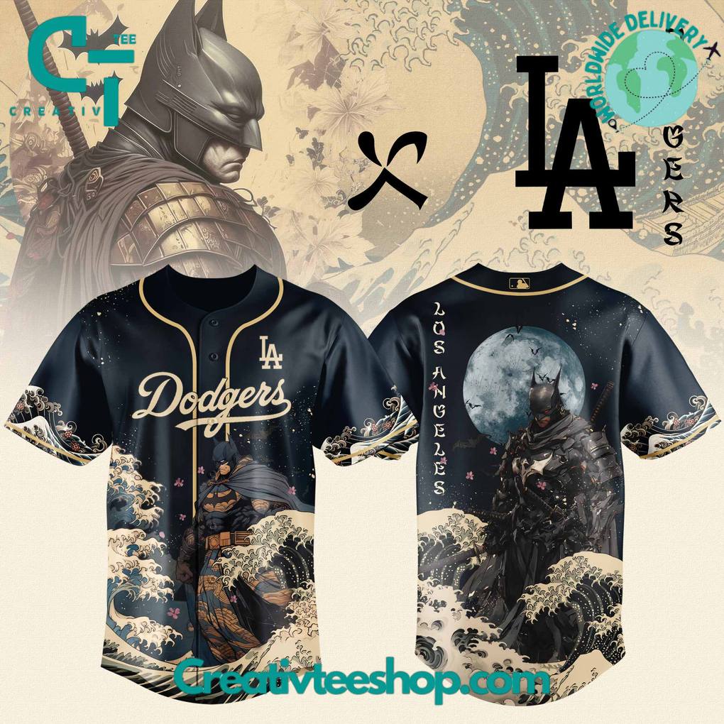 Los Angeles Dodgers x Batman Night Collaboration Special Baseball Jersey