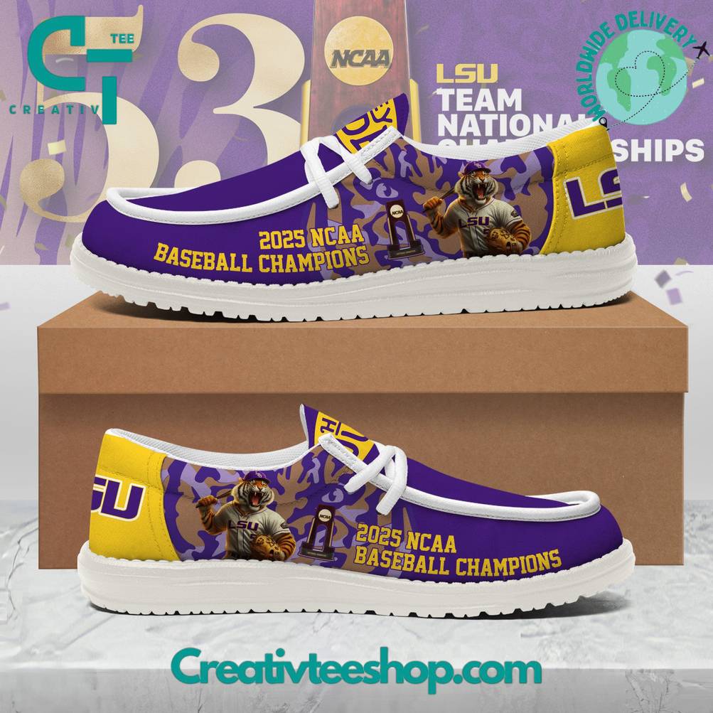 LSU Tigers 2025 College National Champions Special Loafer Shoes