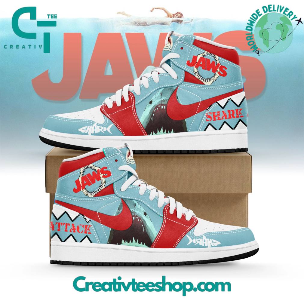 Jaws Movie Shark Attack Special Air Jordan 1 Sneaker