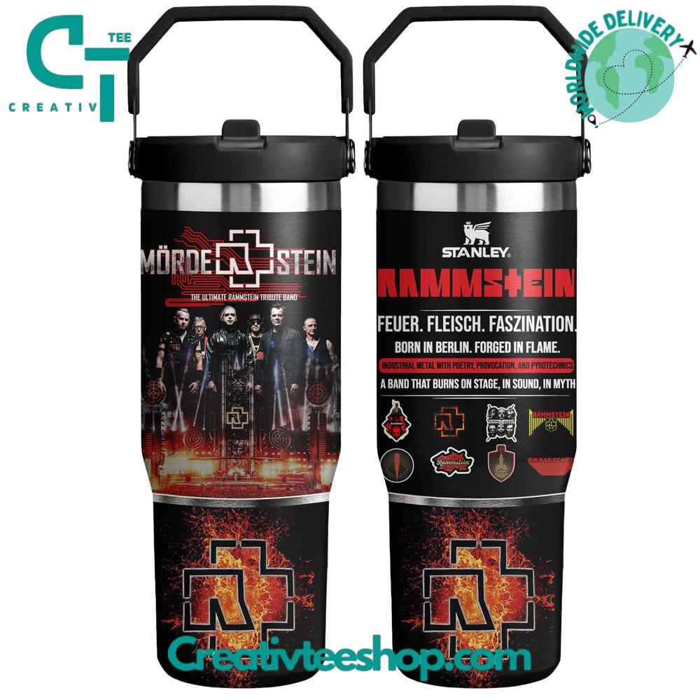 Rammstein 30 OZ IceFlow Flip Straw Tumbler