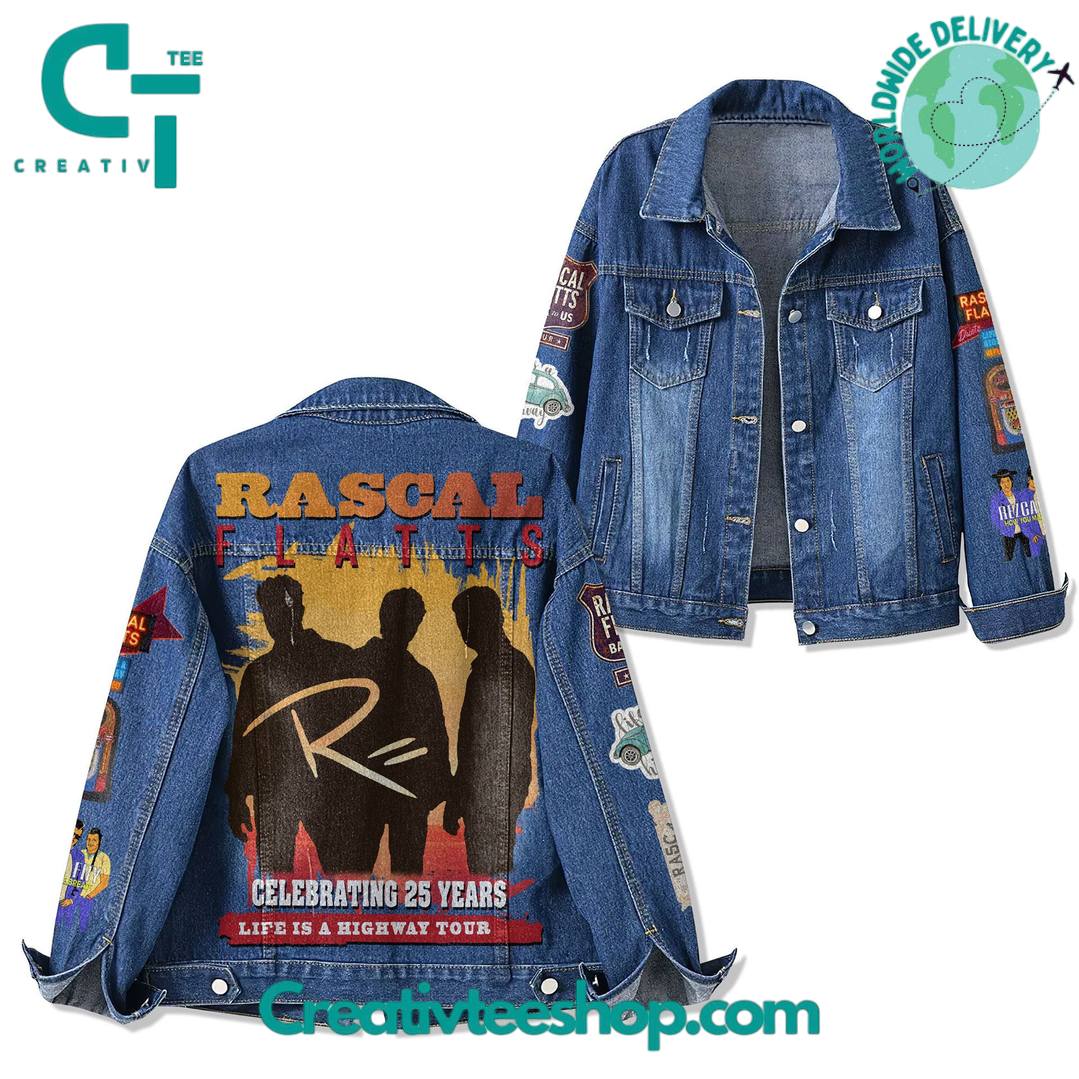 Rascal Flatts Life is Highway Tour 2025 Special Denim Jacket