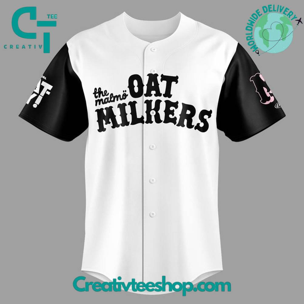 Rocket City Trash Pandas “The Malm Oat Milkers” Personalized Baseball Jersey