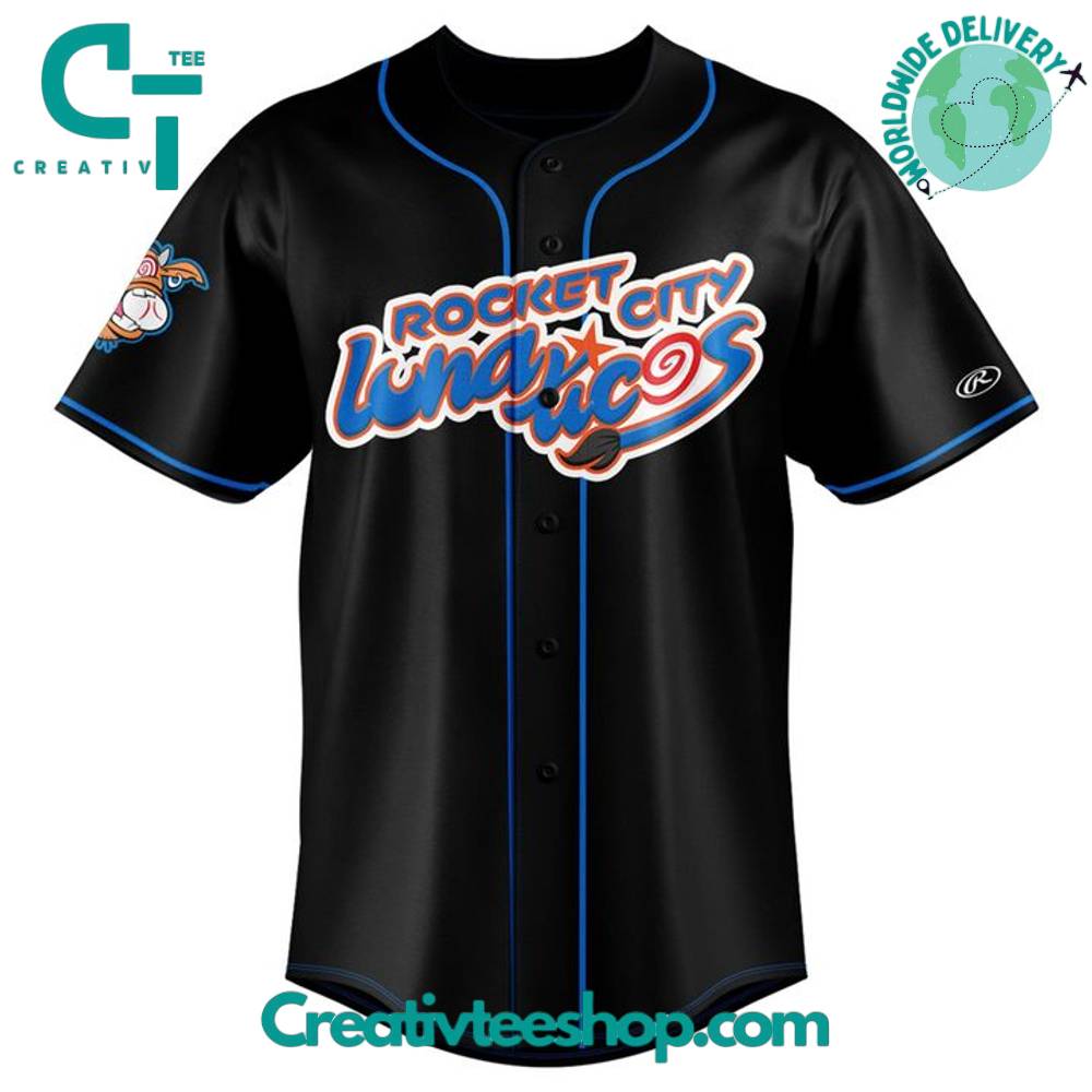 Rocket City Trash Pandas x Lunaticos Personalized Baseball Jersey