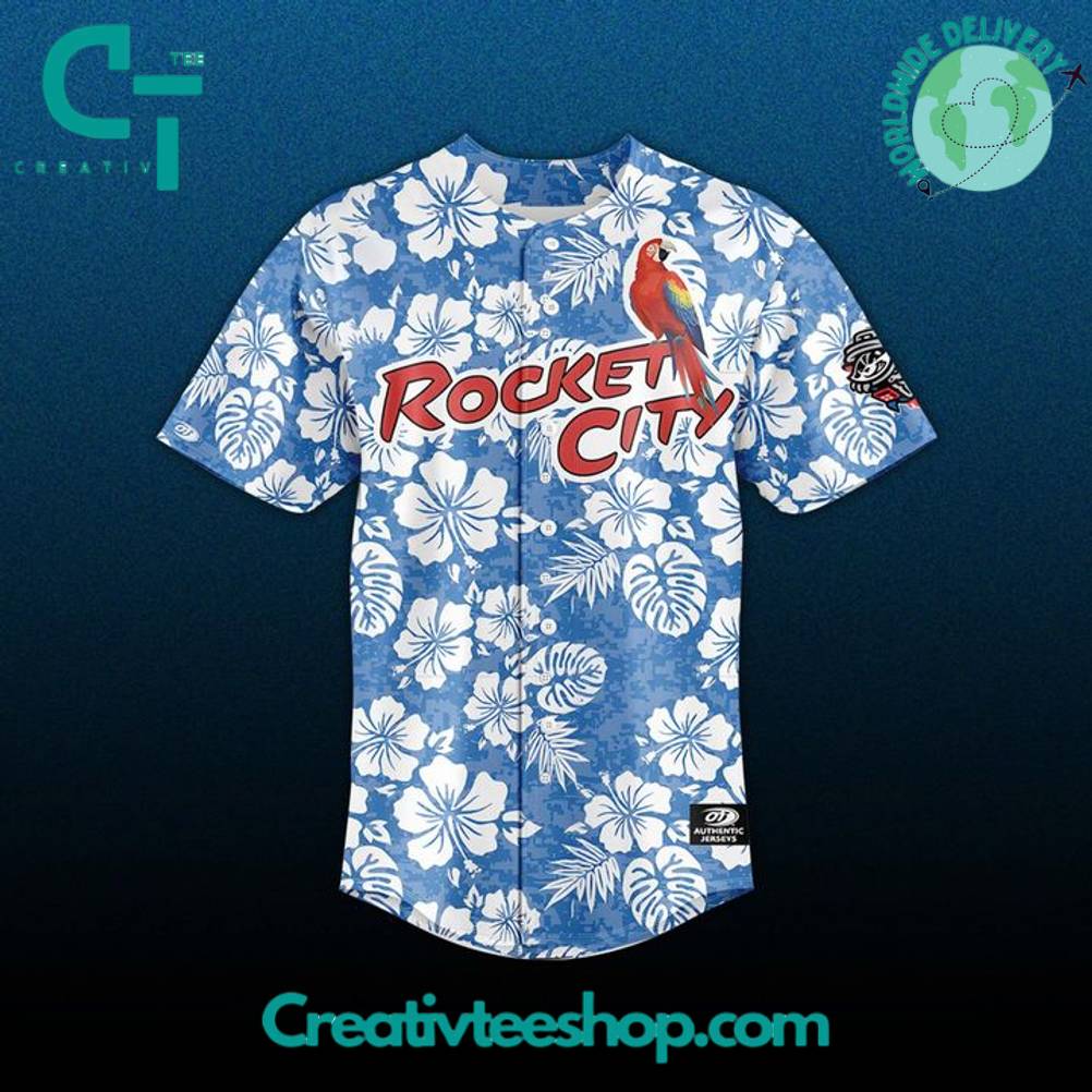 Rocket City Trash Pandas x Margaritaville Night 2025 Special Baseball Jersey