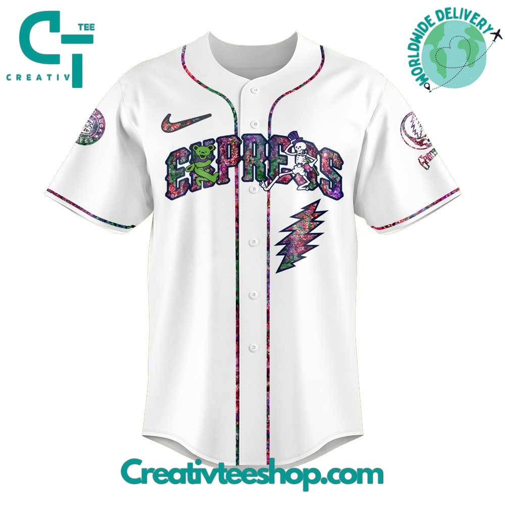 Round Rock Express Grateful Dead Night Special Baseball Jersey