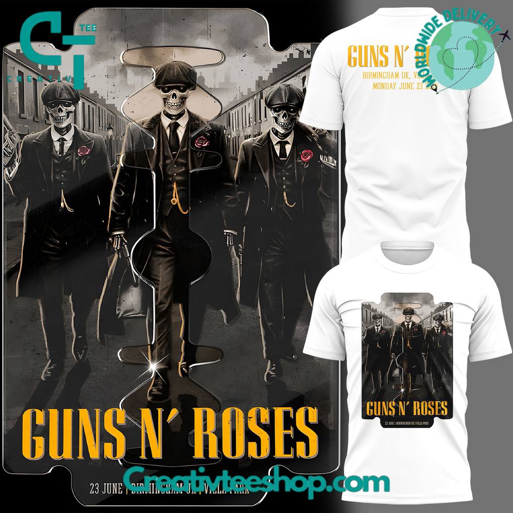 Guns N’ Roses World Tour to Birmingham 2025 Special Tee