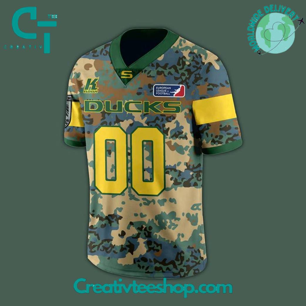 Salzburg Ducks Panthers Salute to Service 2025 Camo Football Jersey