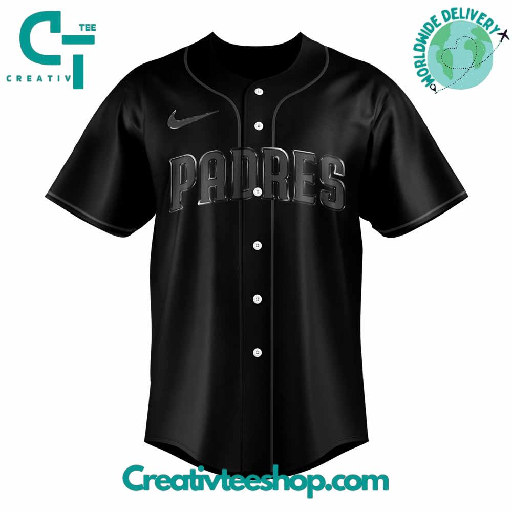 San Diego Padres “Back In Black” Special Baseball Jersey