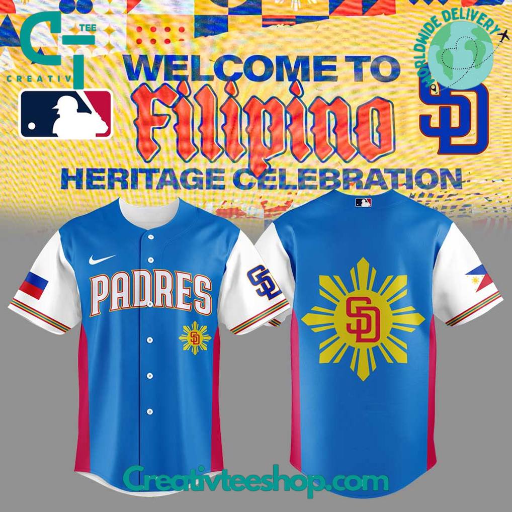 San Diego Padres Celebrating Filipino Heritage Night Limited Edition Baseball Jersey