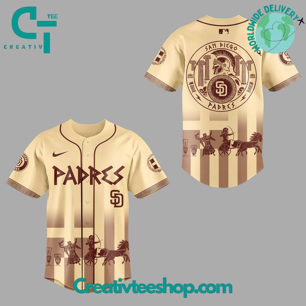 San Diego Padres x Greek Heritage Night 2025 Special Baseball Jersey