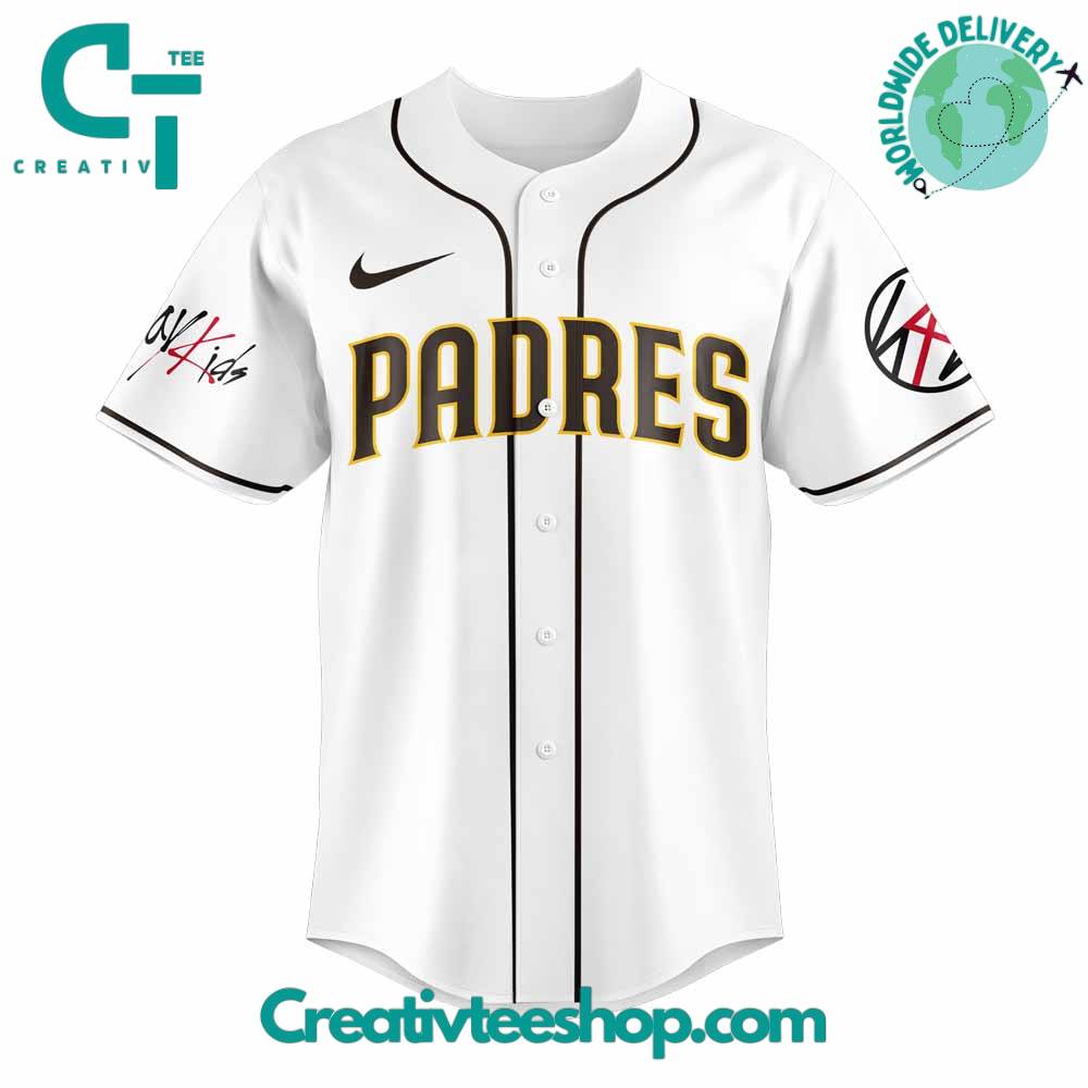 San Diego Padres x Stray Kids DomiATE Word Tour Signature Baseball Jersey