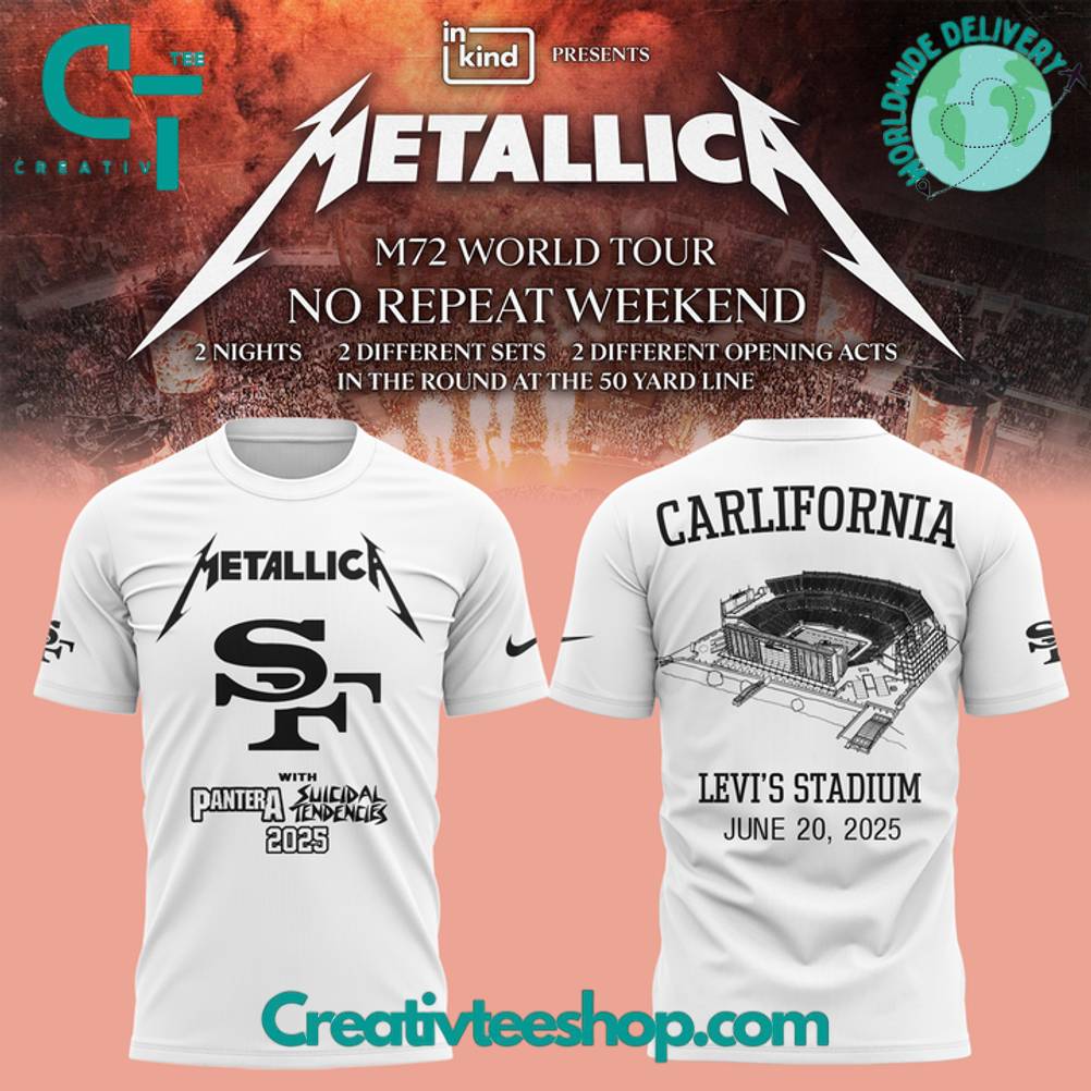 San Francisco 49ers x Metallica M72 World Tour Special Tee