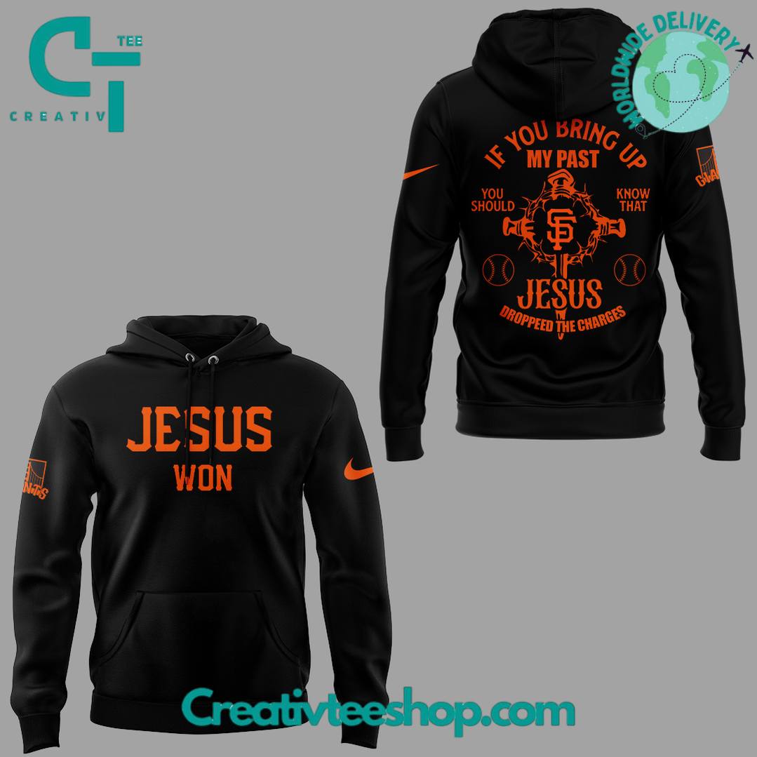 San Francisco Giants x JESUS WON Special Black Tee