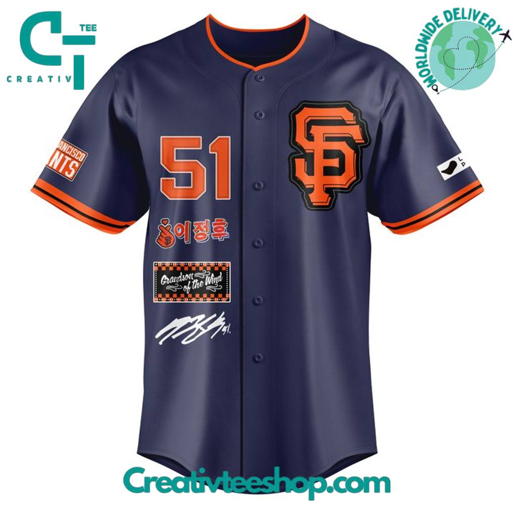 San Francisco Giants x Junghoo Lee 51 Special Edition Baseball Jersey