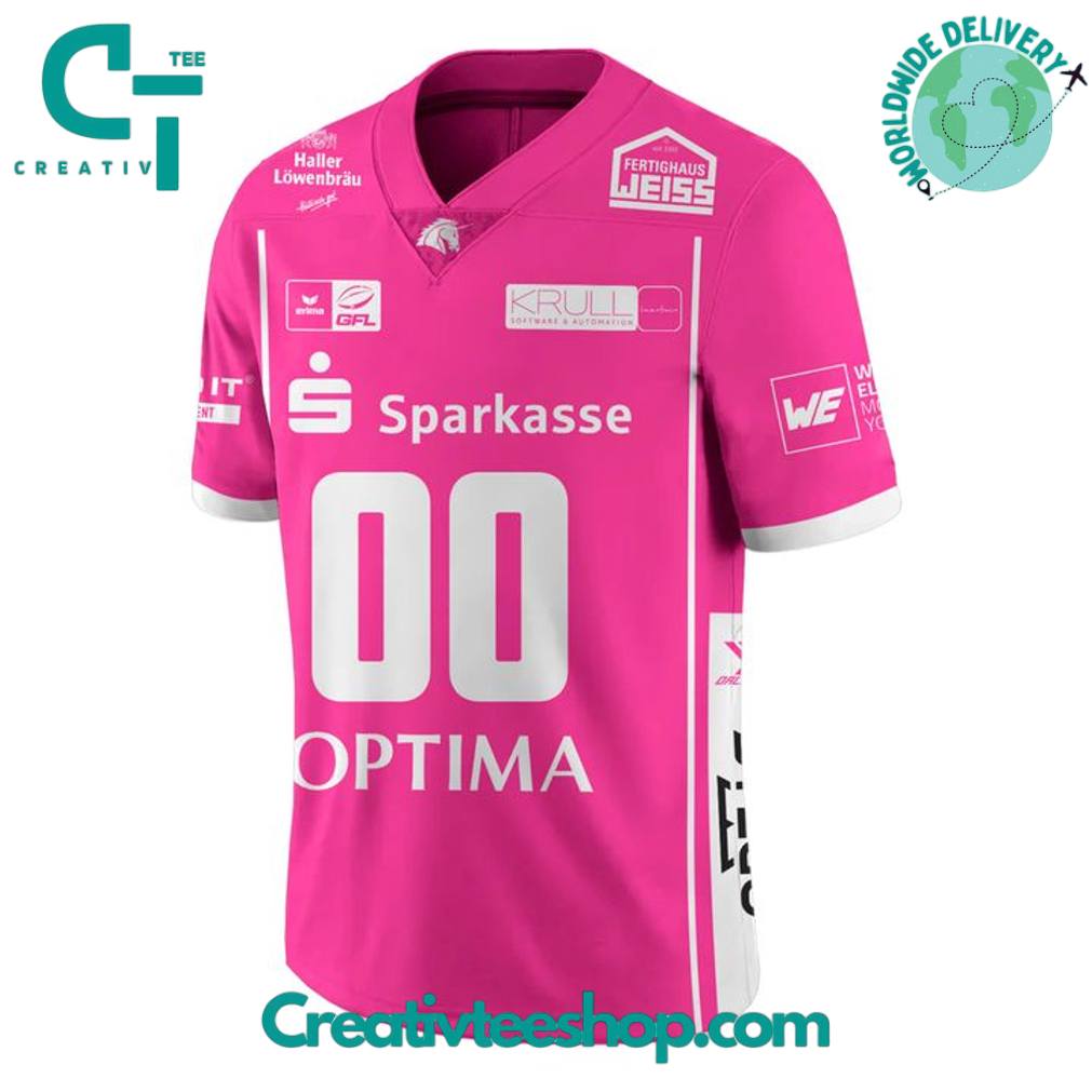Schwäbisch Hall Unicorns Pink Bowl 2025 Custom Jersey