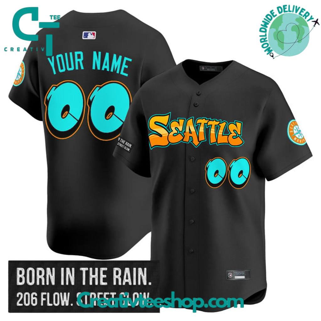 Seattle Mariners ‘Graffiti Emerald Drop Edition’ Special Baseball Jersey