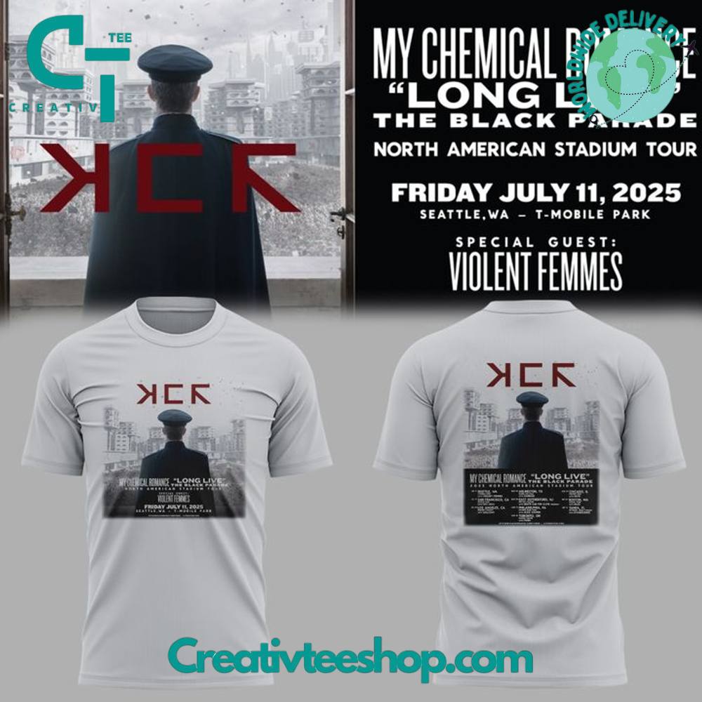 Seattle Mariners x My Chemical Romance “Long Live The Black Parade Tour” Special Tee