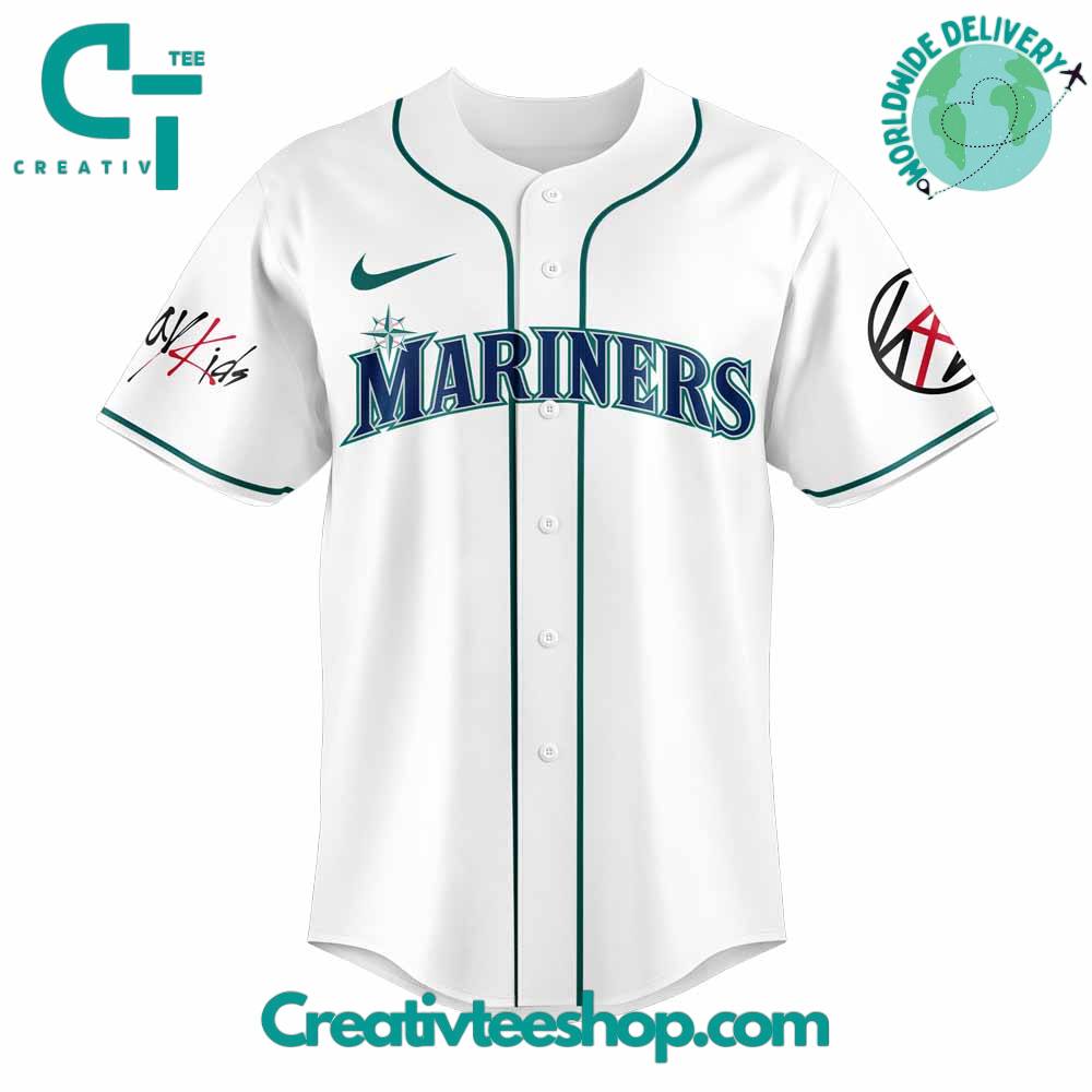 Seattle Mariners x Stray Kids DomiATE Word Tour Signature Baseball Jersey