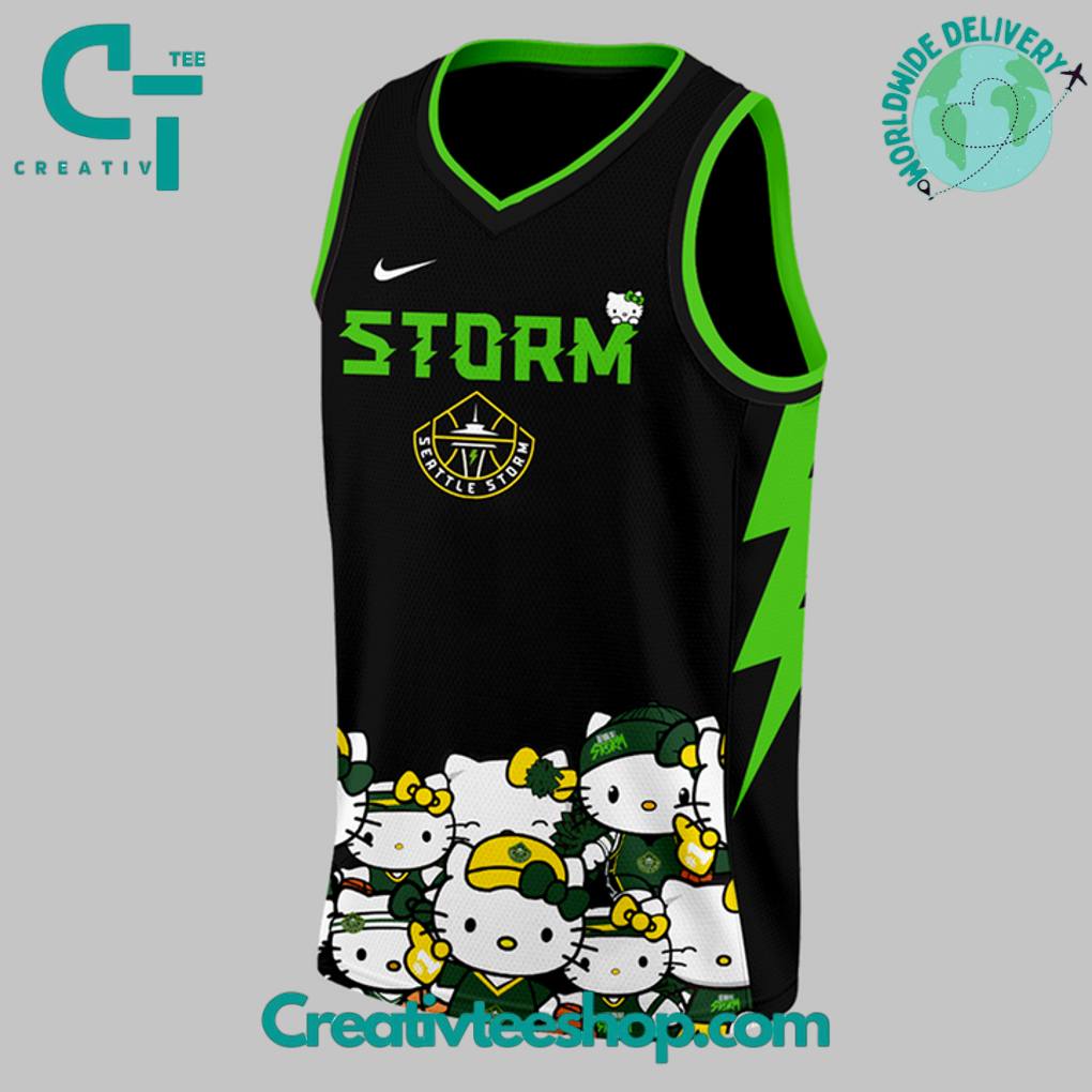Seattle Storm x Hello Kitty Night 2025 Special Basketball Jersey