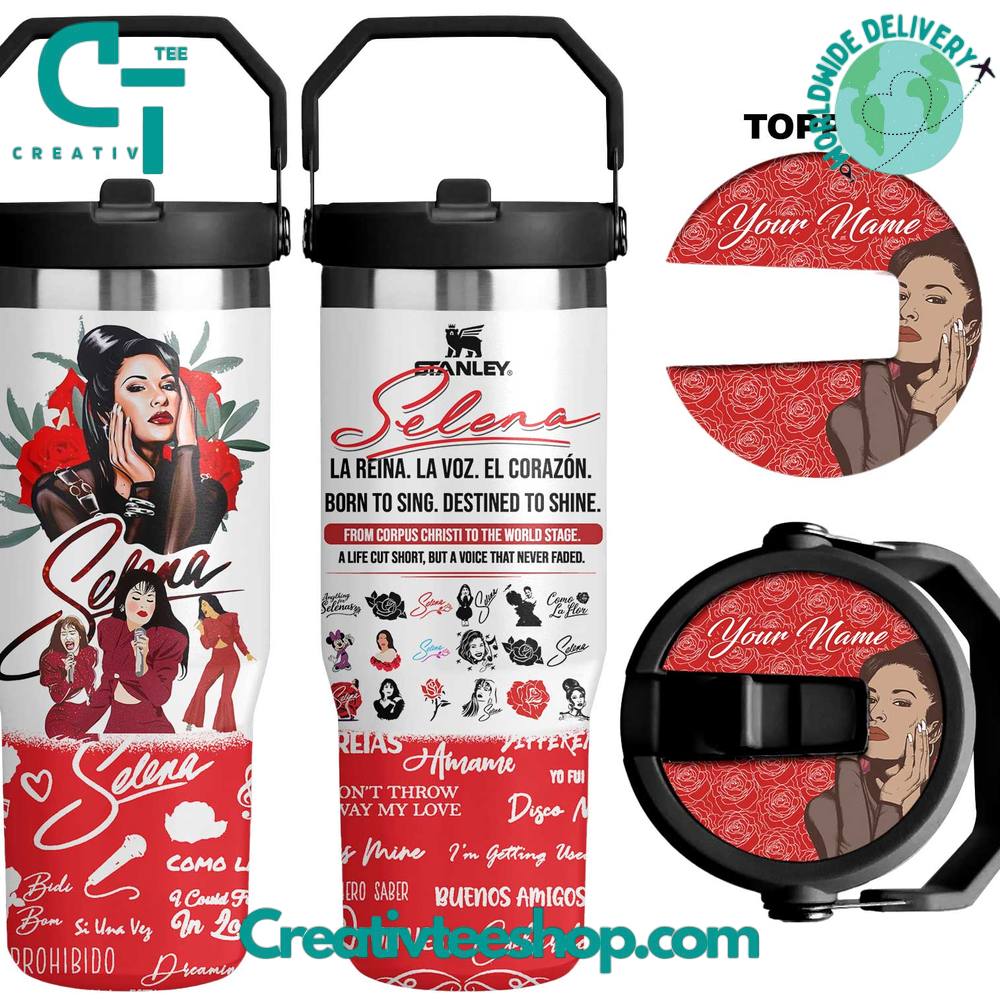 Selena Quintanilla Tribute 30 OZ IceFlow Flip Straw Tumbler