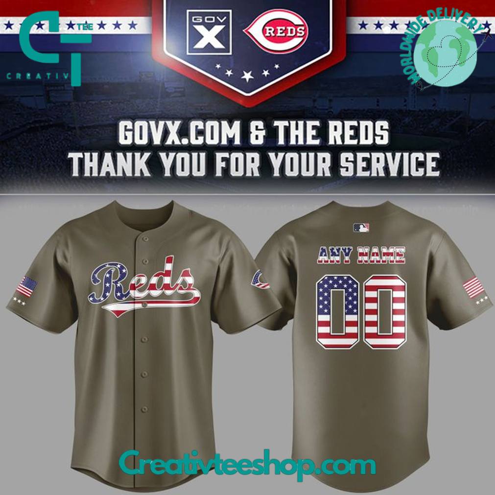 Cincinnati Reds Military Baseball Jersey – Limited Edition