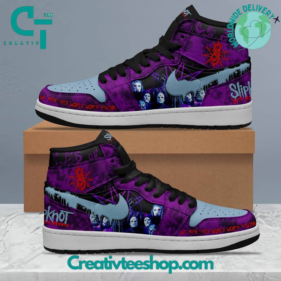 Slipknot Purple Limited Edition Air Jordan 1 Sneaker
