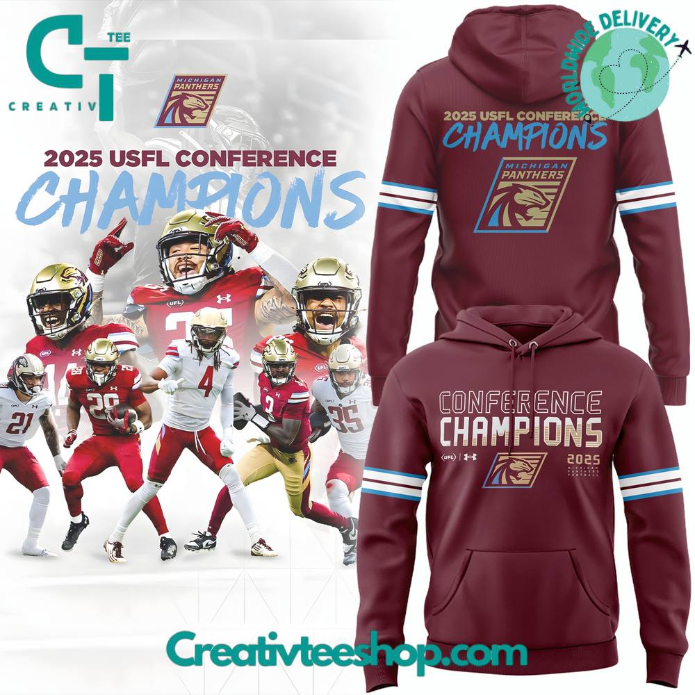 Michigan Panthers USFL Conference Champs 2025 Special Hoodie