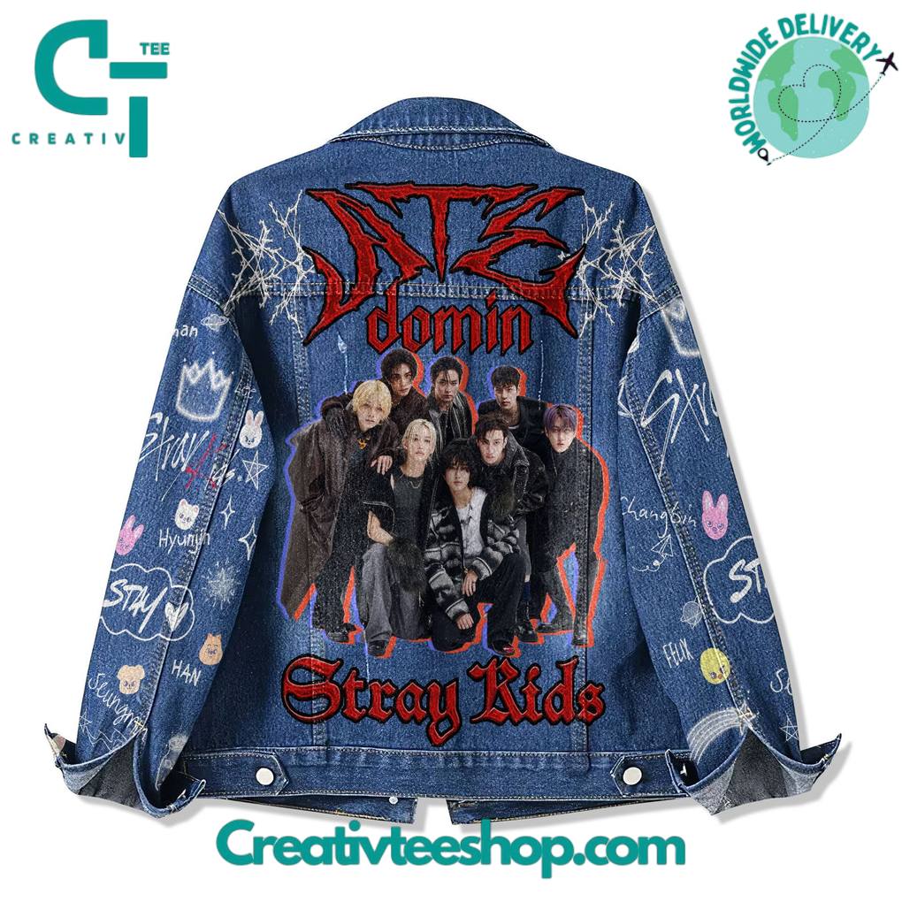 Stray Kids DominATE World Tour Denim Jacket