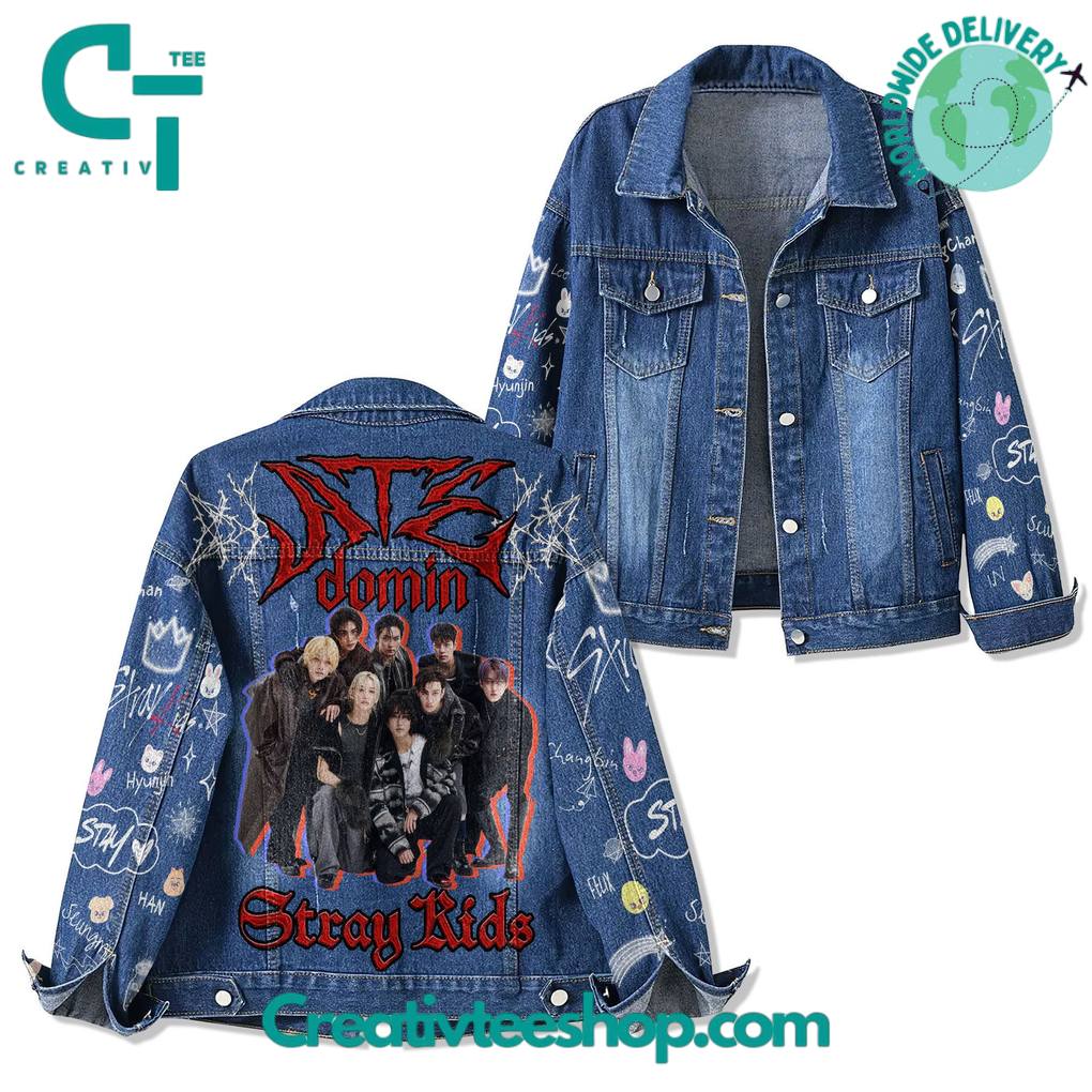 Stray Kids DominATE World Tour Denim Jacket