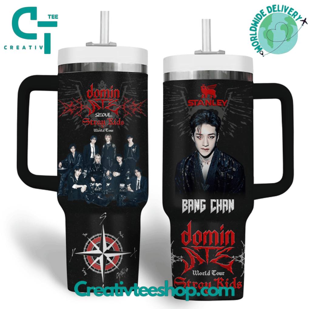 Stray Kids DominATE World Tour Special Edition Tumbler 40oz with Handle