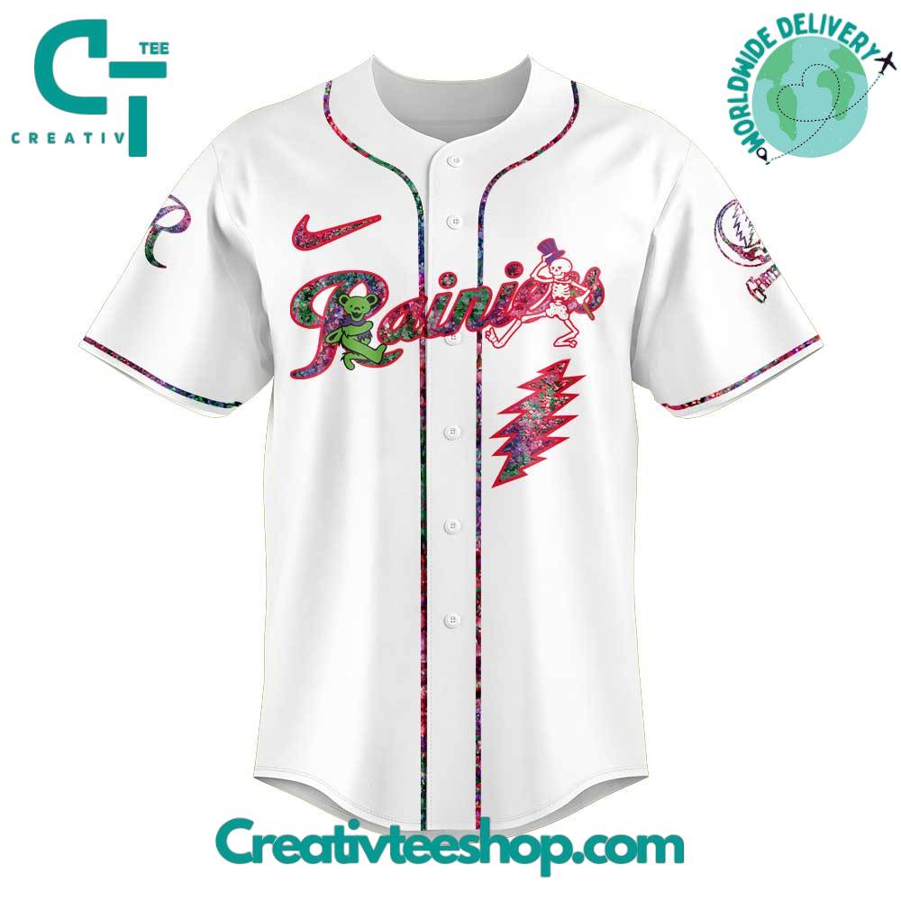 Tacoma Rainiers Grateful Dead Night Special Baseball Jersey